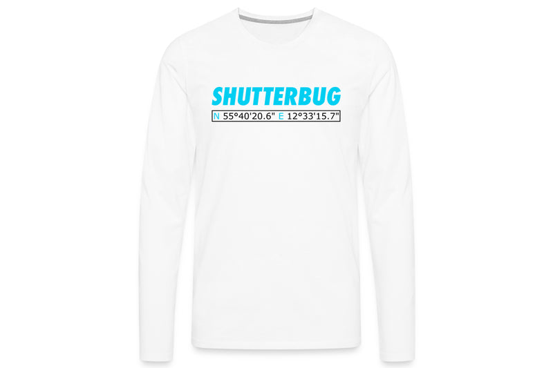 SHUTTERBUG LANGÆRMET LOGO HVID