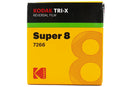 KODAK SUPER 8 TRI-X 160 BLACK & WHITE REVERSAL 7266 50FT