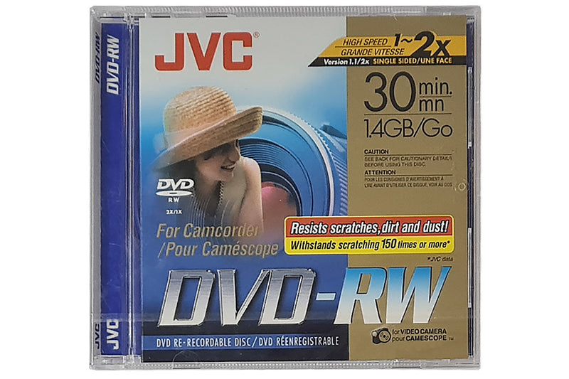 JVC 8CM DVD-RW 30MIN 2-PAK